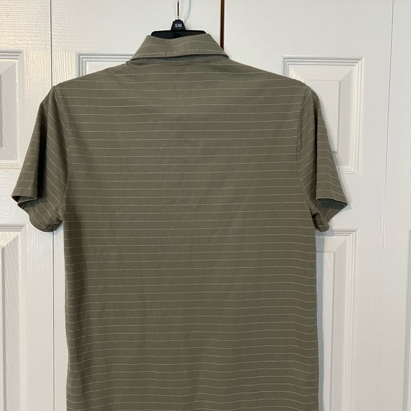 NWT Vince sage green striped s/s polo - Picture 3 of 3